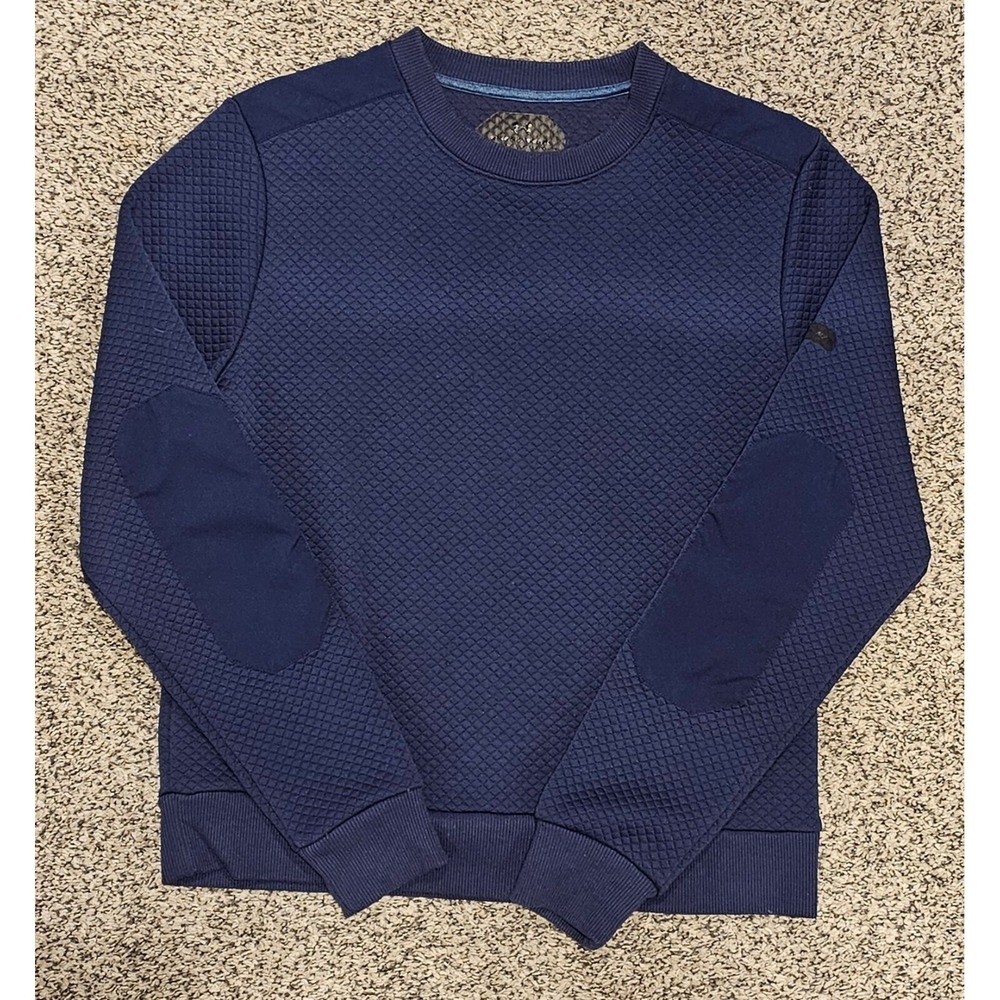 Under Armour Men's M Medium Quilted Sweatshirt Fitted Blue‎